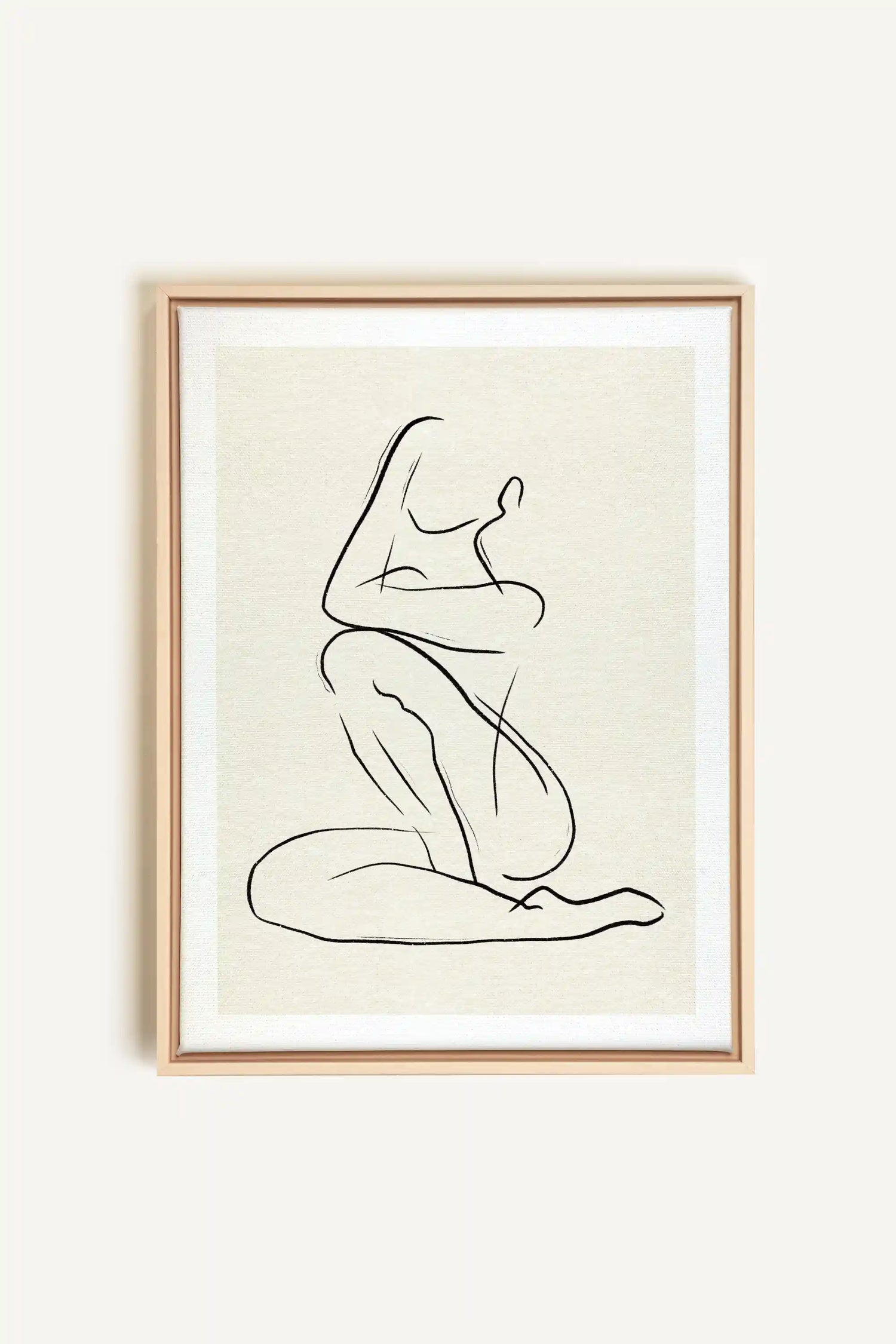 GESTURE OF PEACE, Artwork on stretched canvas, framed Natural Light