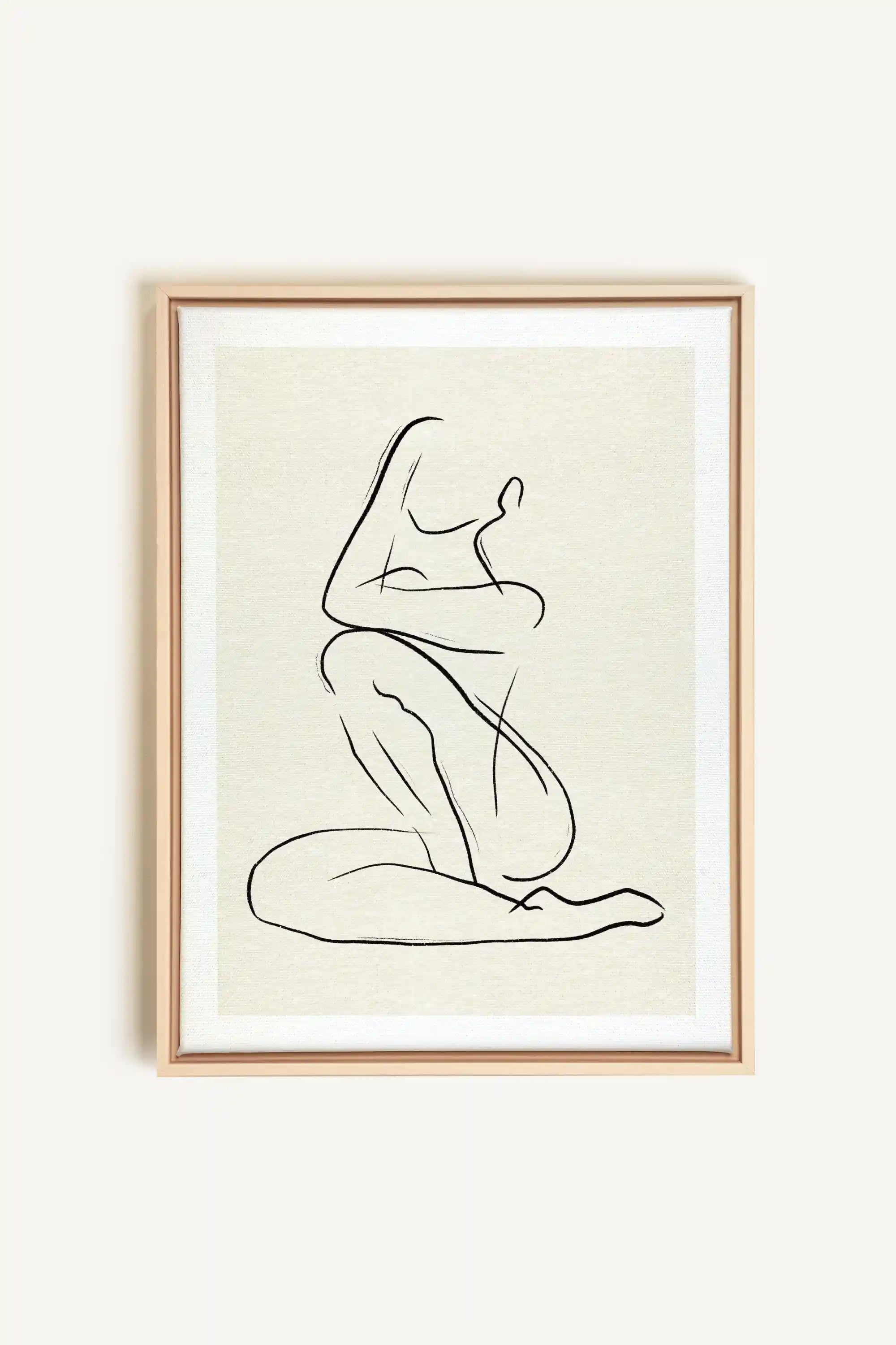 GESTURE OF PEACE, Artwork on stretched canvas, framed Natural Light