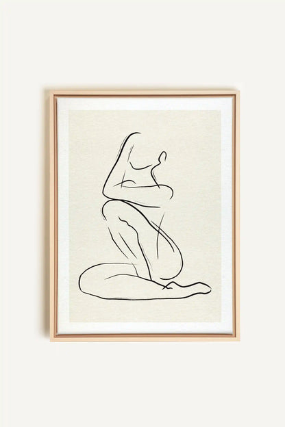 GESTURE OF PEACE, Artwork on stretched canvas, framed Natural Light