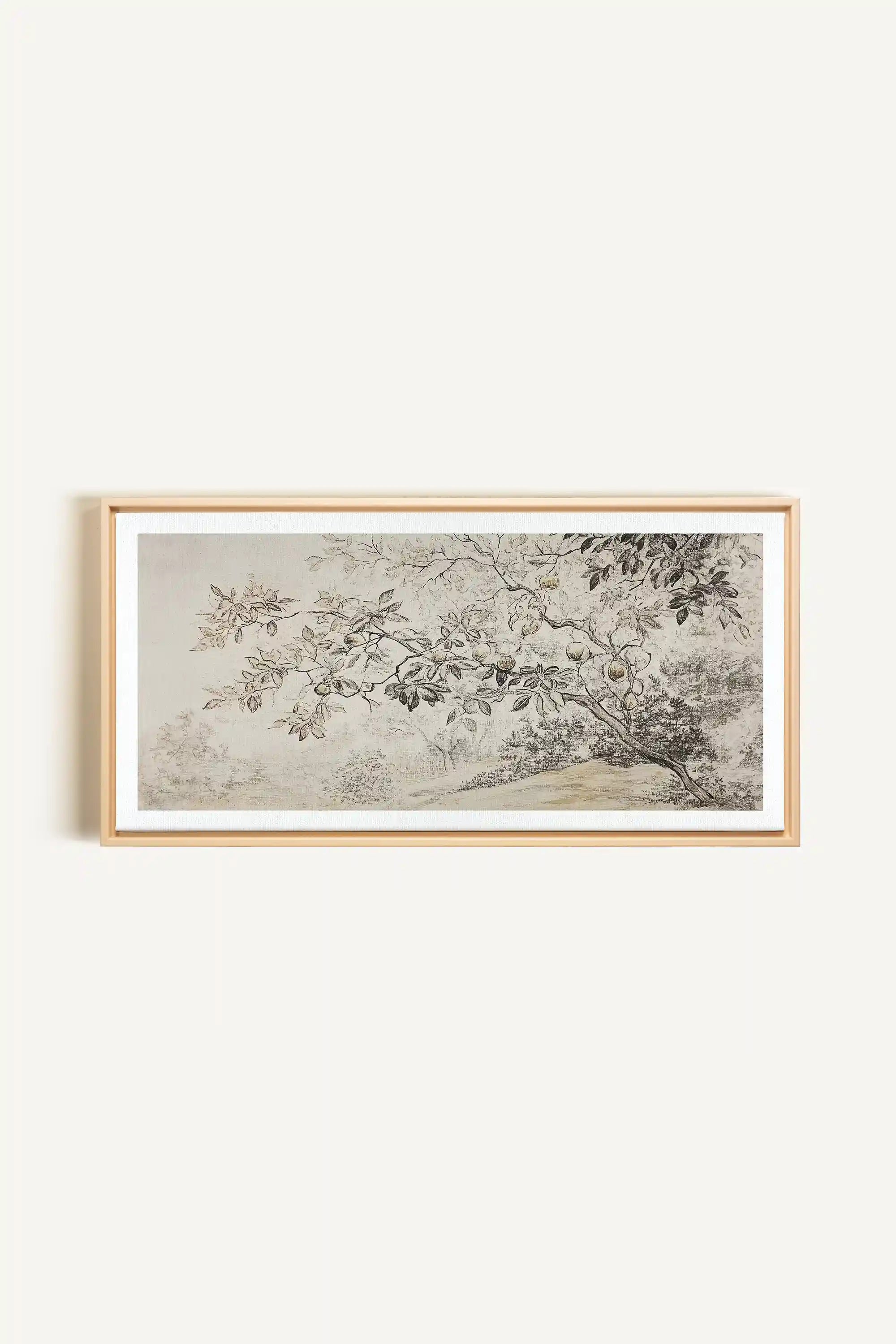 GOLDEN HARVEST, Oeuvre sur toile étirée, encadré Naturel Clair