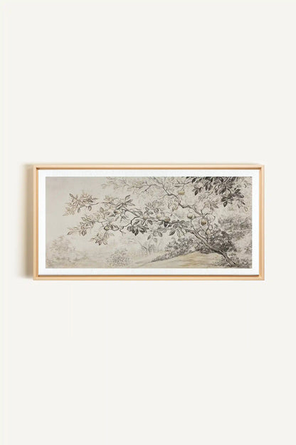 GOLDEN HARVEST, Oeuvre sur toile étirée, encadré Naturel Clair