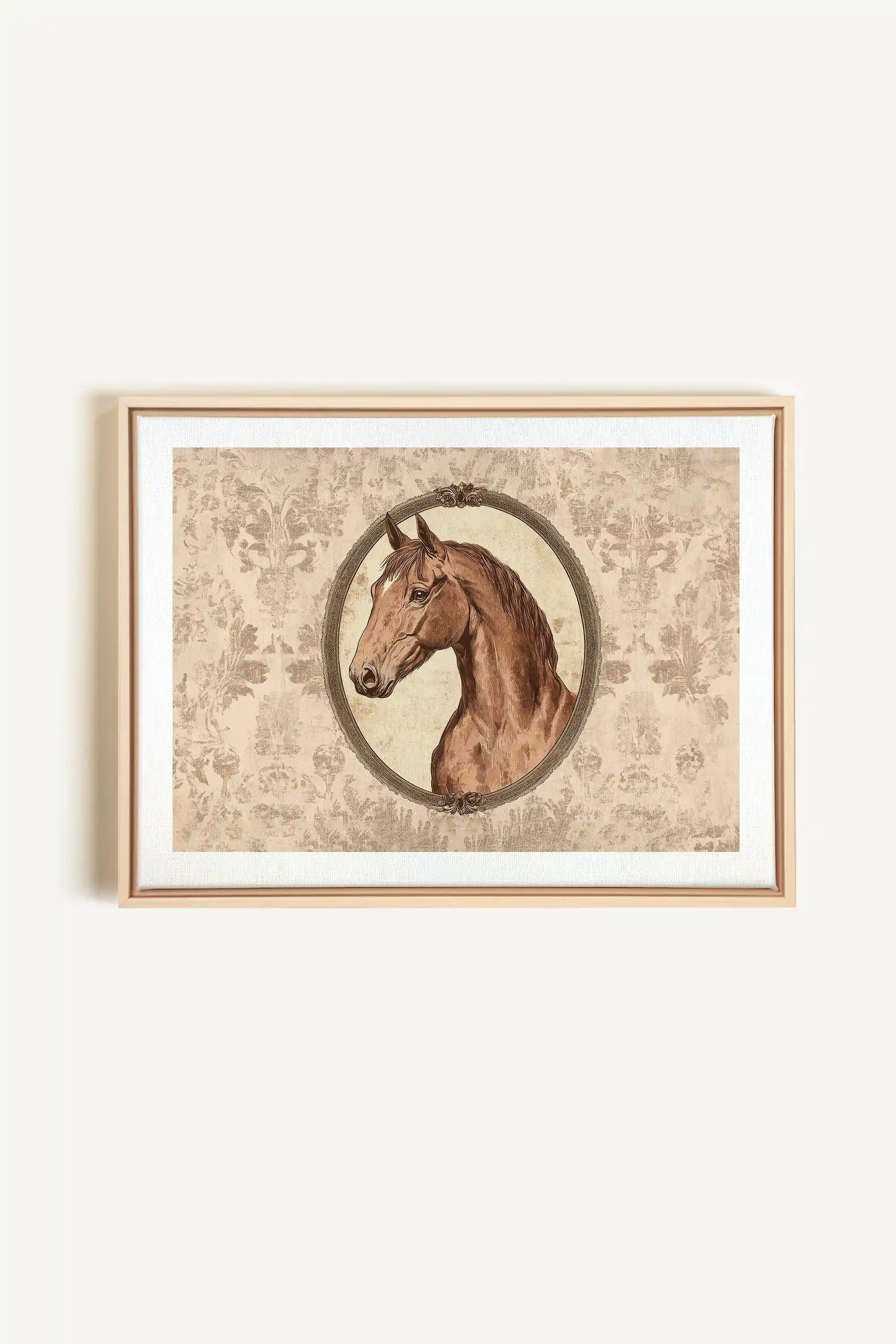 GRÂCE ROYALE, Artwork on stretched canvas, framed Natural Light