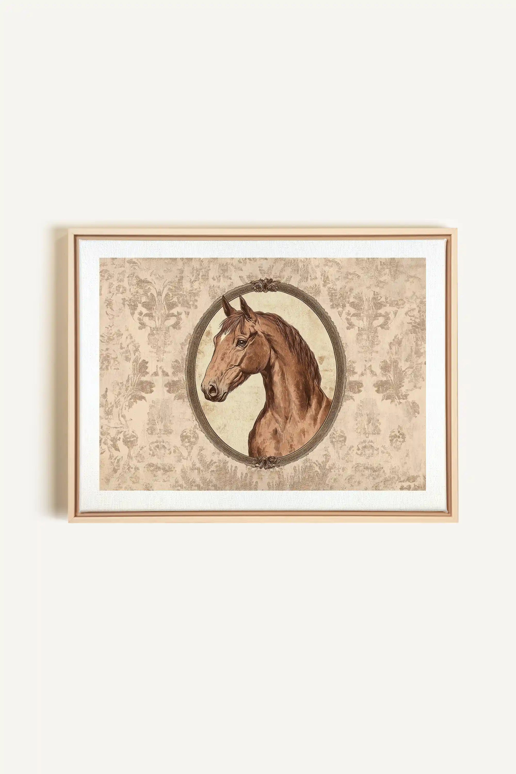 GRÂCE ROYALE, Artwork on stretched canvas, framed Natural Light