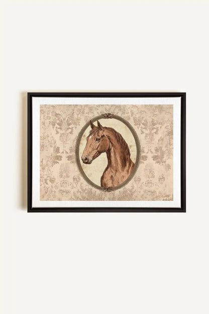 GRÂCE ROYALE, Oeuvre sur toile étirée, encadré Noir