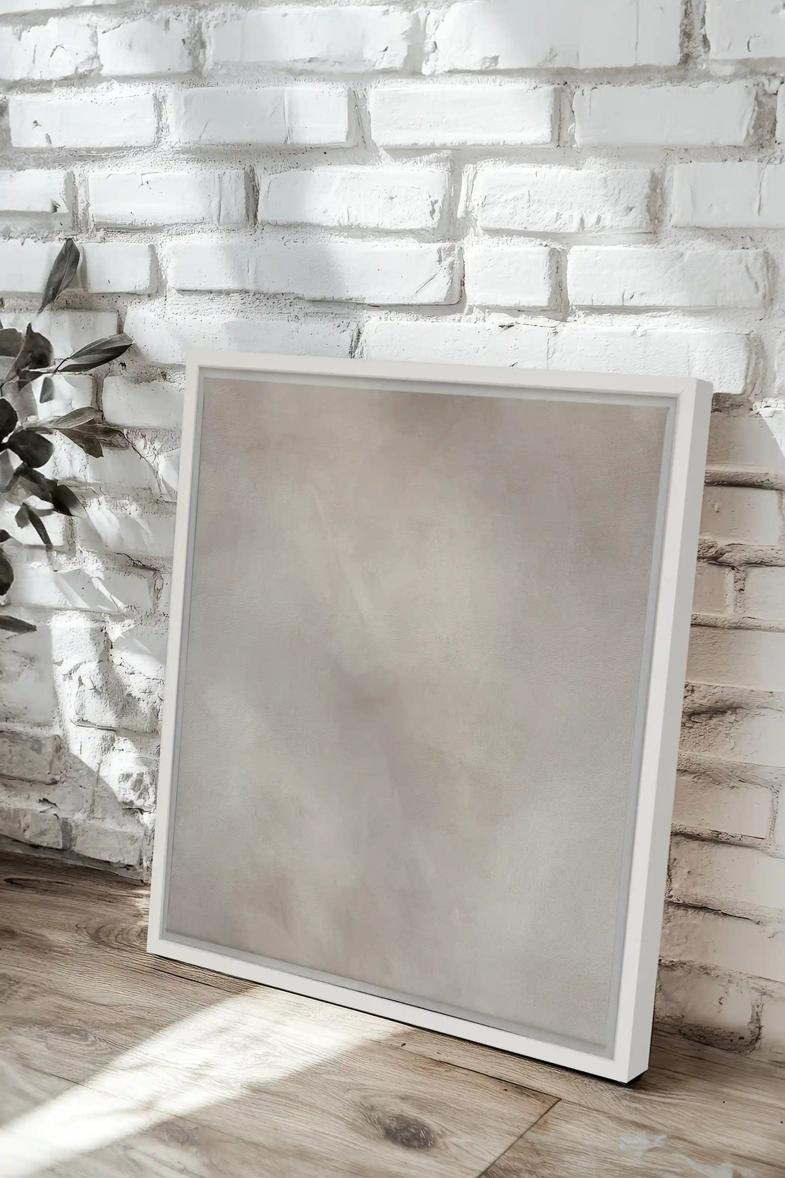 HAZES, Artwork on stretched canvas, framed in white