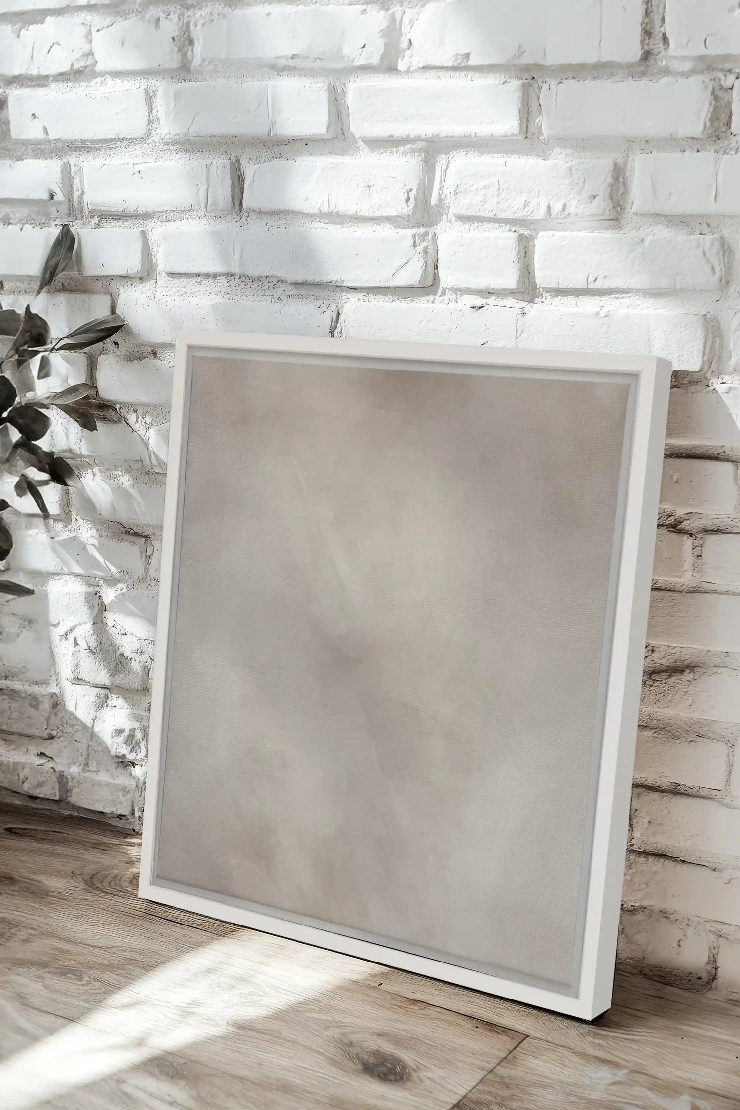HAZES, Artwork on stretched canvas, framed in white
