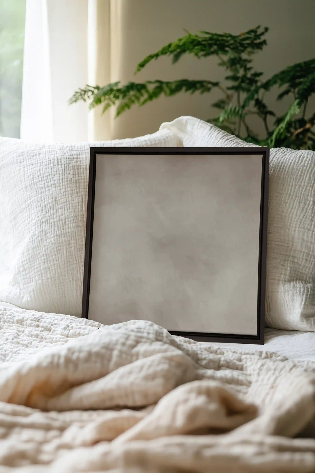 HAZES, Oeuvre sur toile étirée, encadré Noir