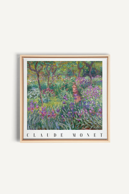IRIS PATH, Work on stretched canvas, framed Naturel Clair