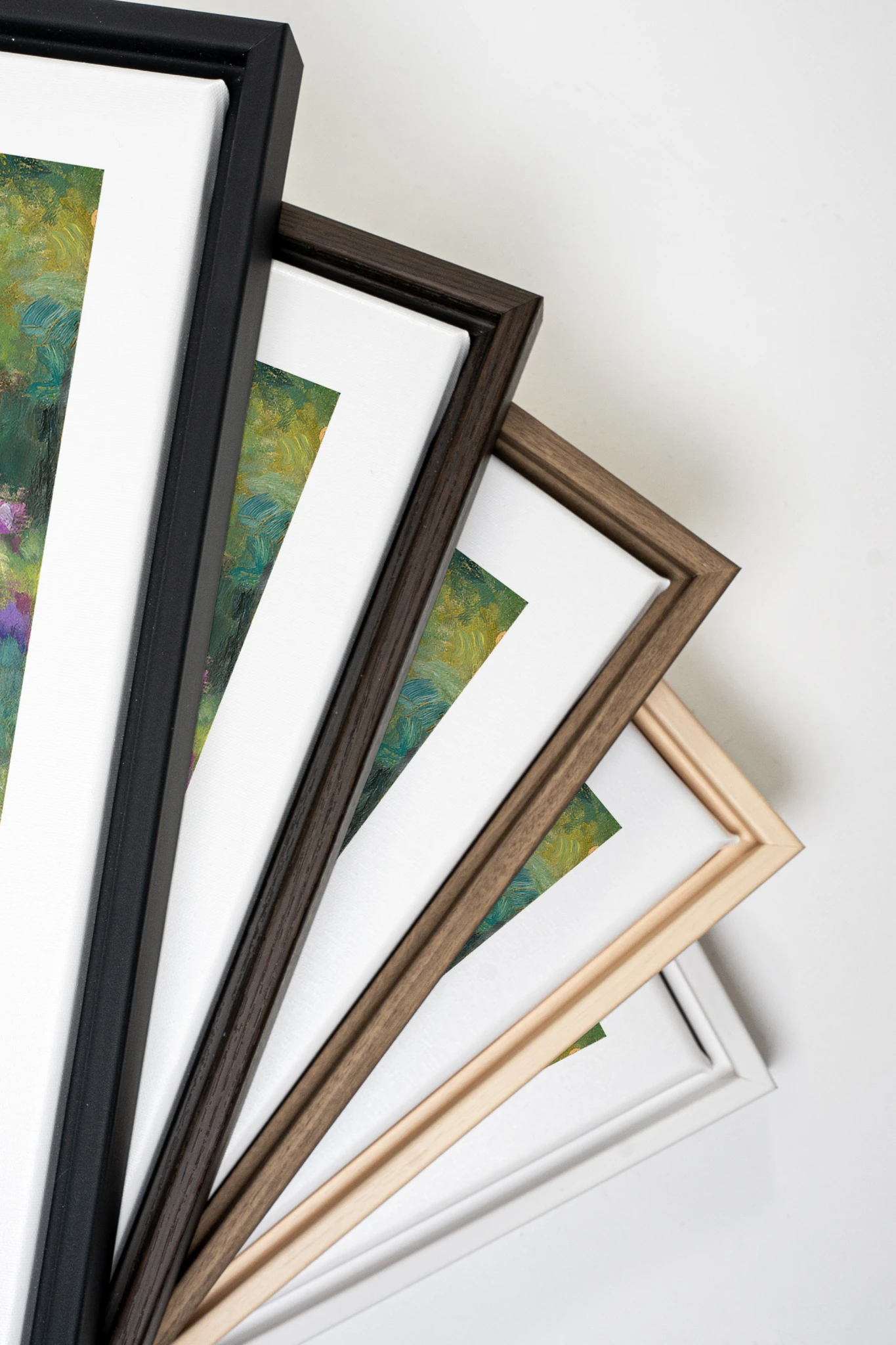 IRIS PATH, Oeuvre sur toile étirée, encadré Noir