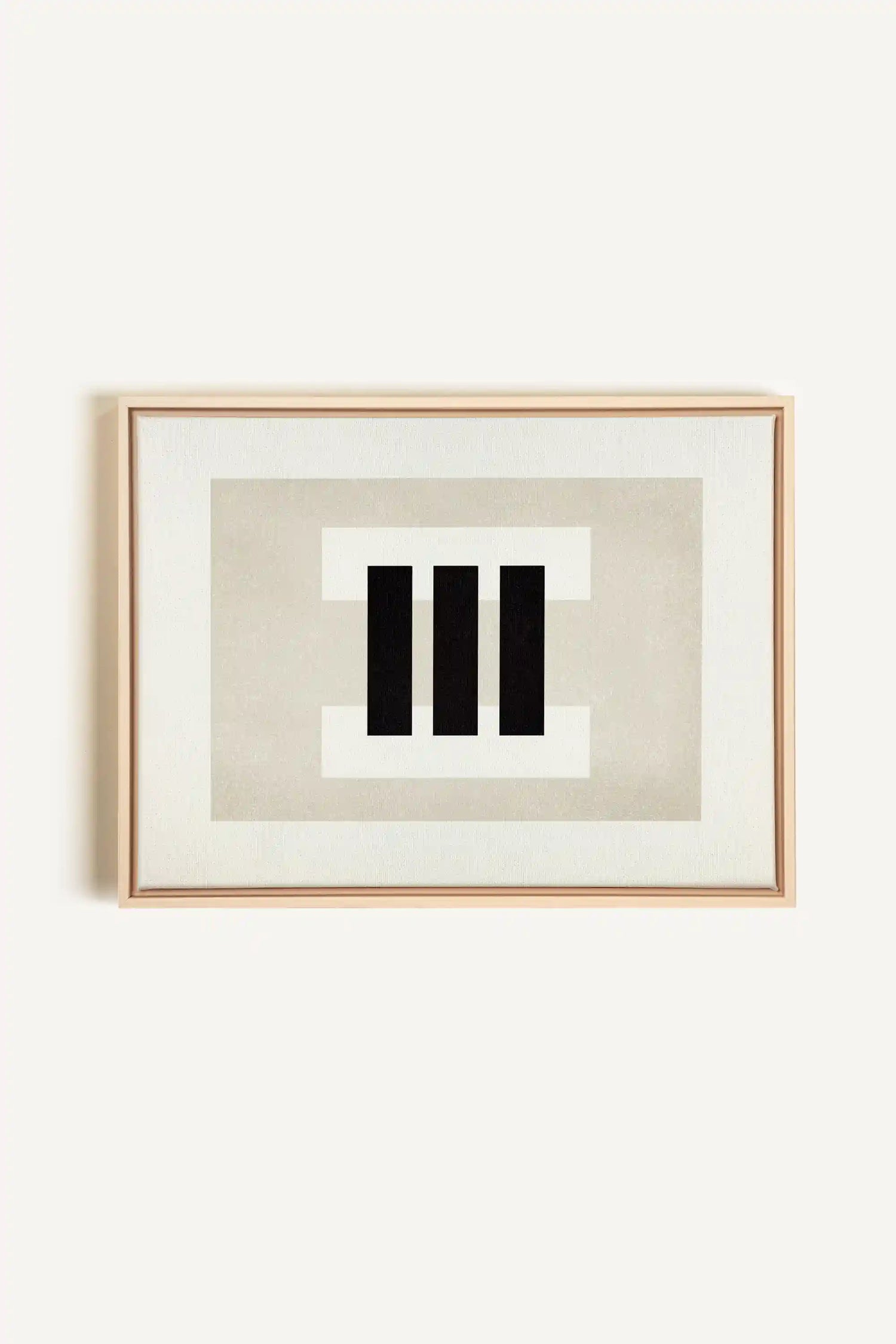 LINEWORK, Artwork on stretched canvas, framed Natural Light