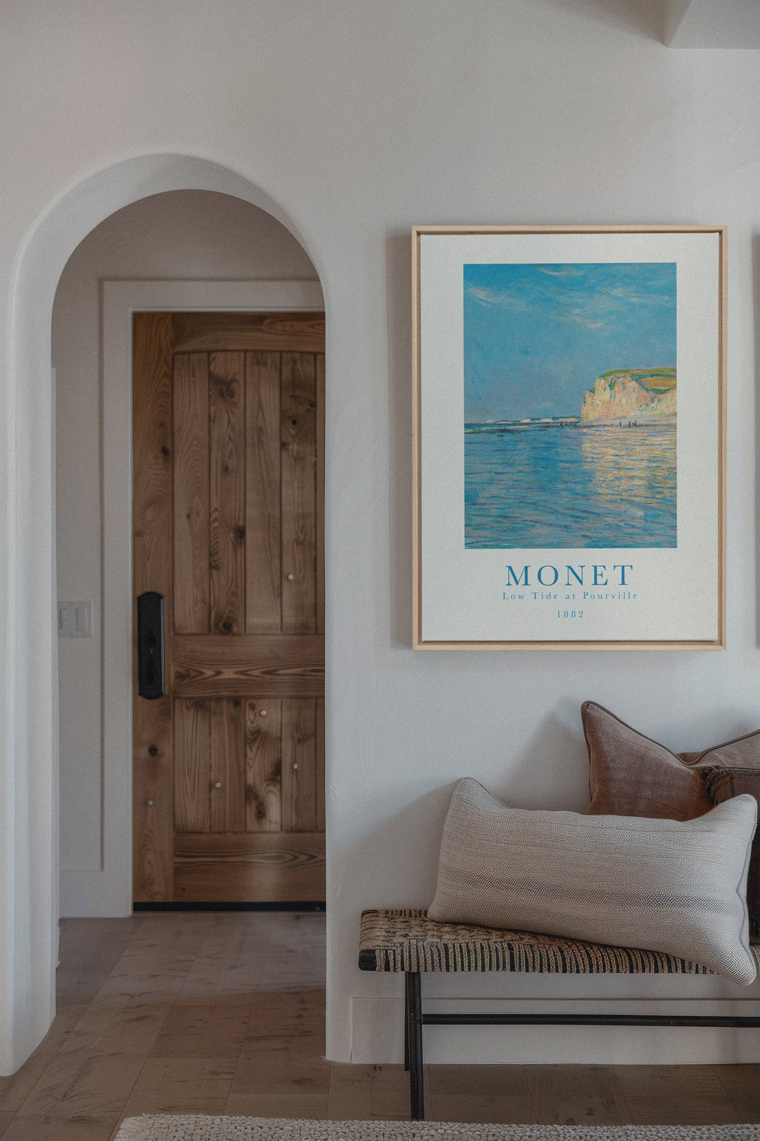 OLEKA CANVAS - LOW TIDES, Oeuvre sur toile étirée, encadré Naturel Clair