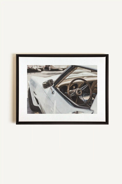 LUXURY RIDE, Artwork on stretched canvas, framed in black
