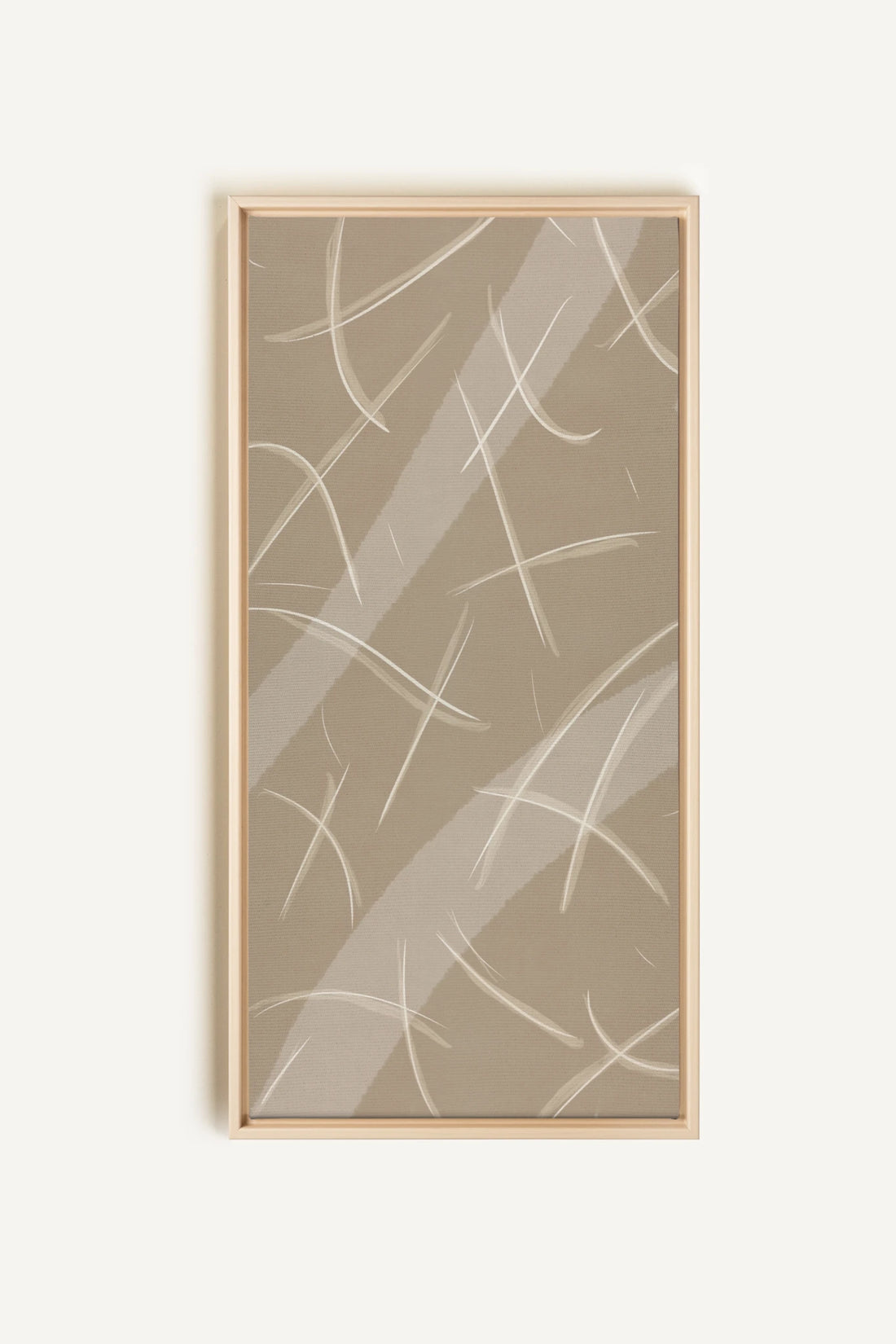 LUMINOUS LINES, Oeuvre sur toile étirée, encadré Naturel Clair