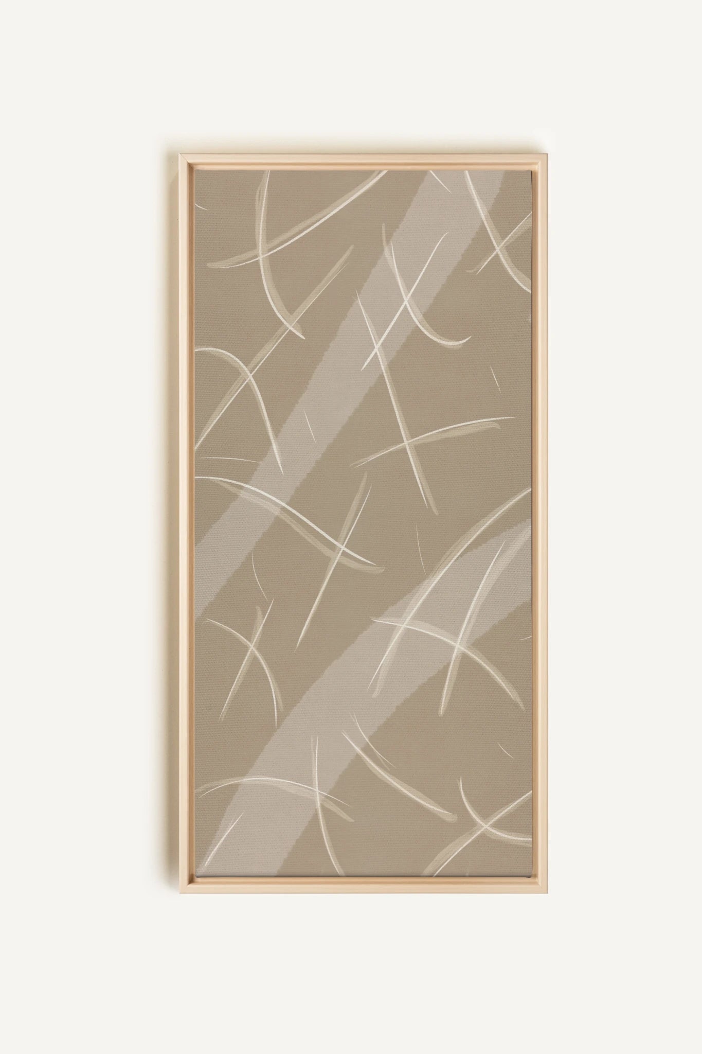 LUMINOUS LINES, Oeuvre sur toile étirée, encadré Naturel Clair