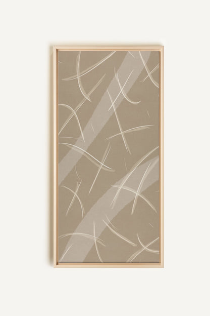 LUMINOUS LINES, Oeuvre sur toile étirée, encadré Naturel Clair