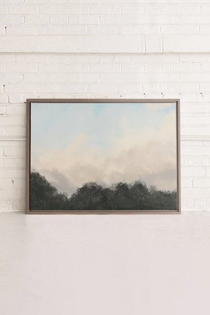 OLEKA CANVAS - DAWN, Oeuvre sur toile étirée, encadré Brun Chêne