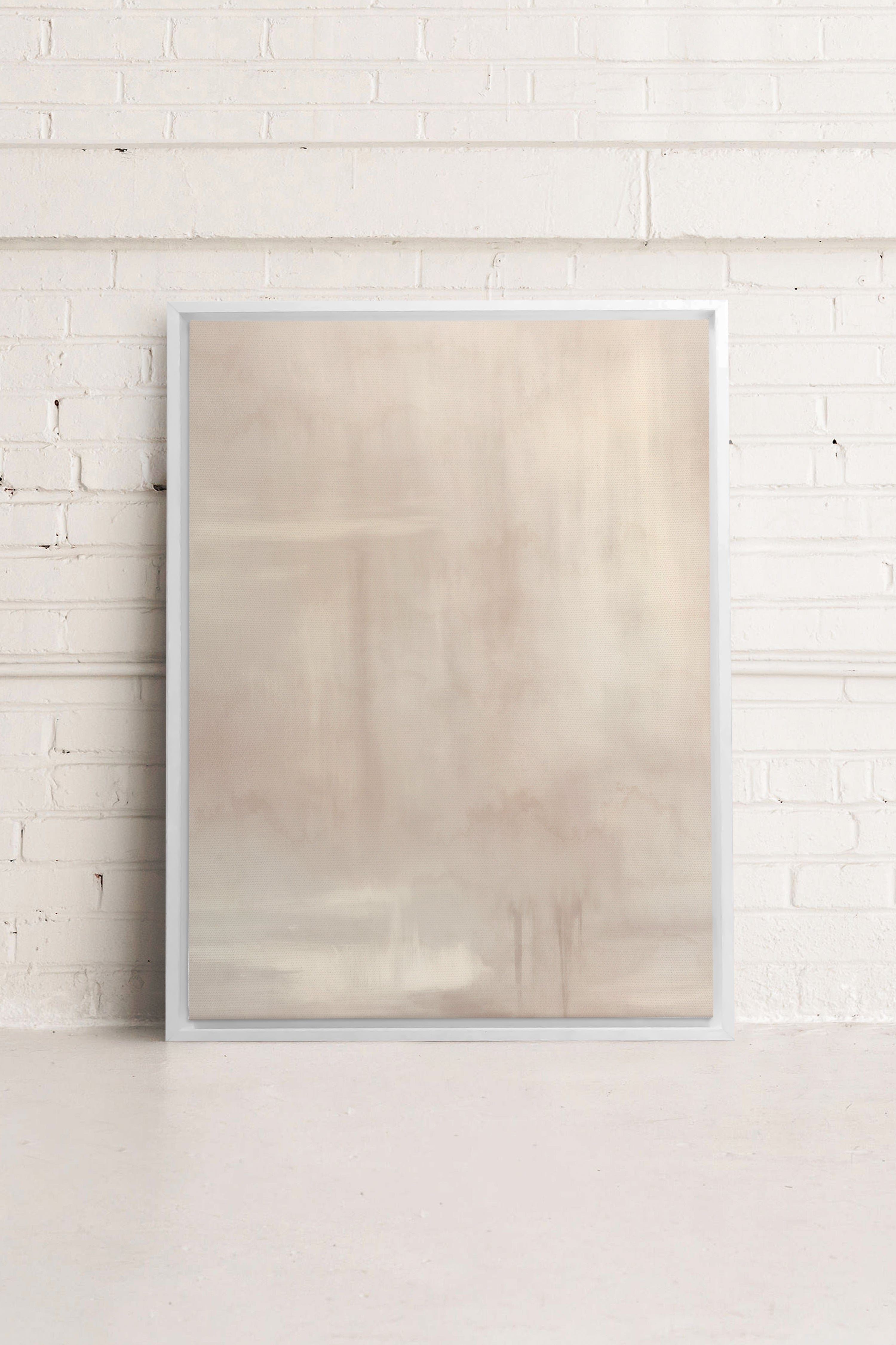 OLEKA CANVAS - ILLUMI, Oeuvre sur toile étirée, encadré Blanc