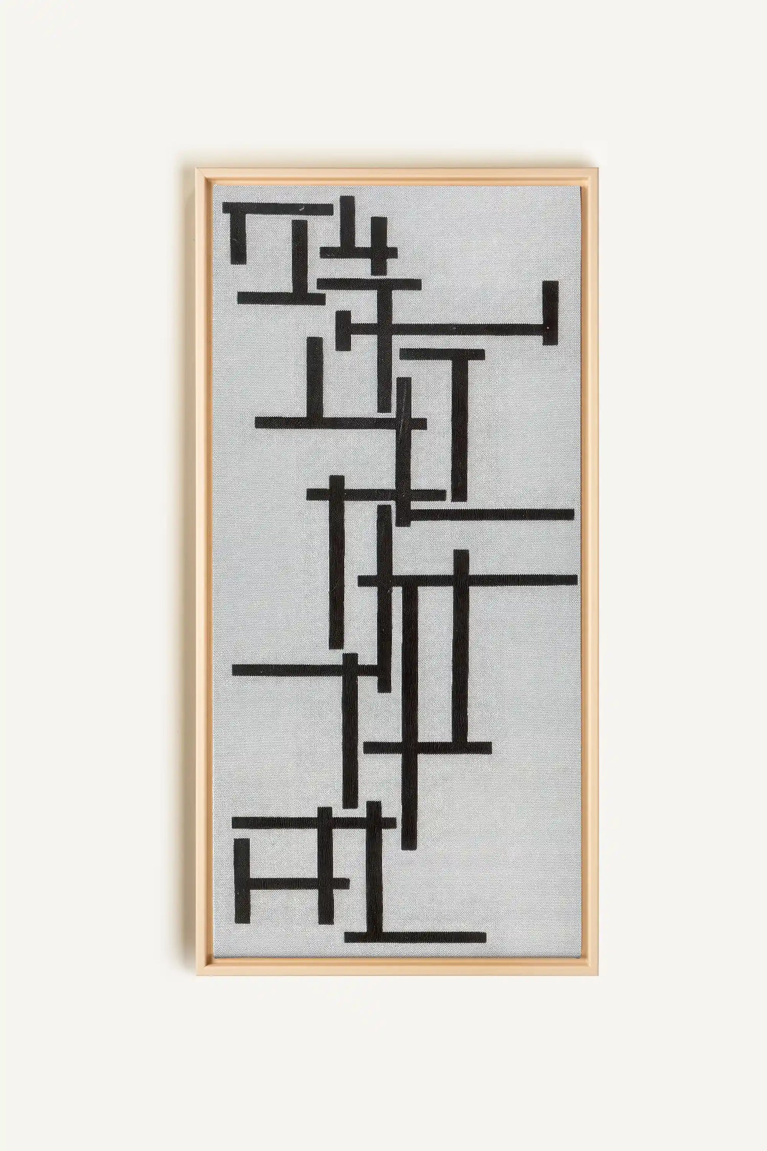 CONSCIOUS BLACK, Artwork on stretched canvas, framed Natural Light