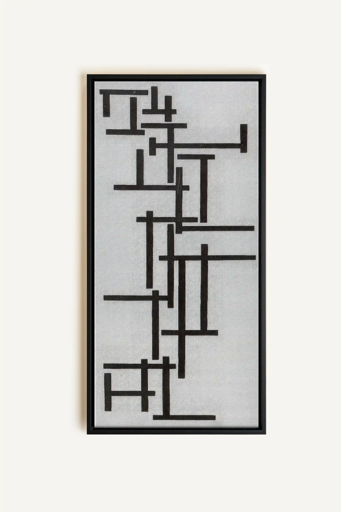 NOIR CONSCIENT, Oeuvre sur toile étirée, encadré Noir