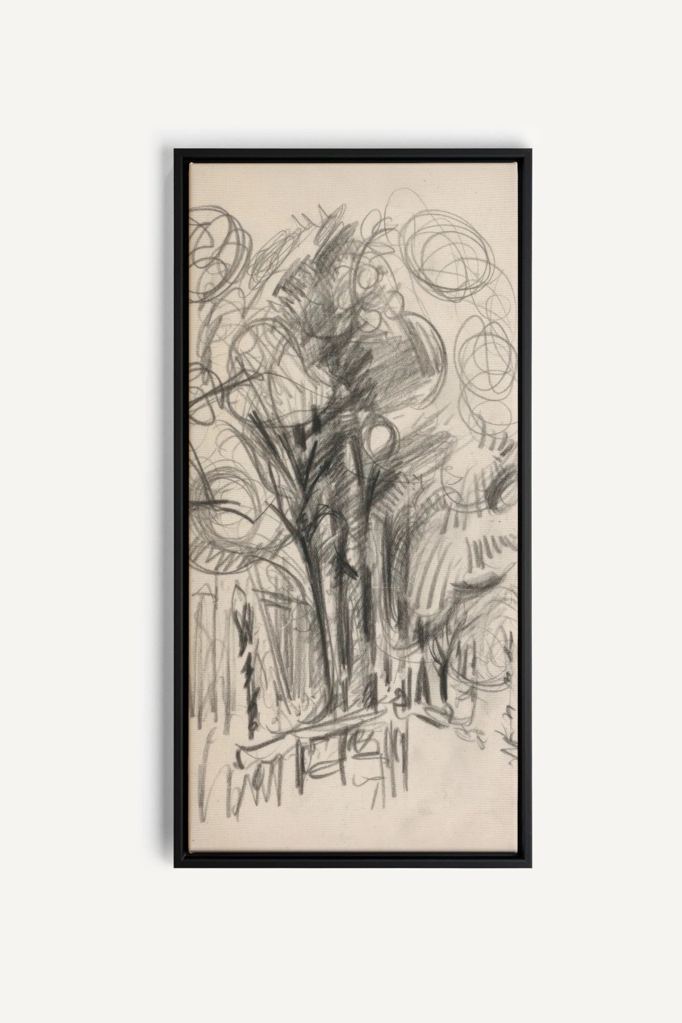 LIGNES DU VENT, Oeuvre sur toile étirée, encadré Noir