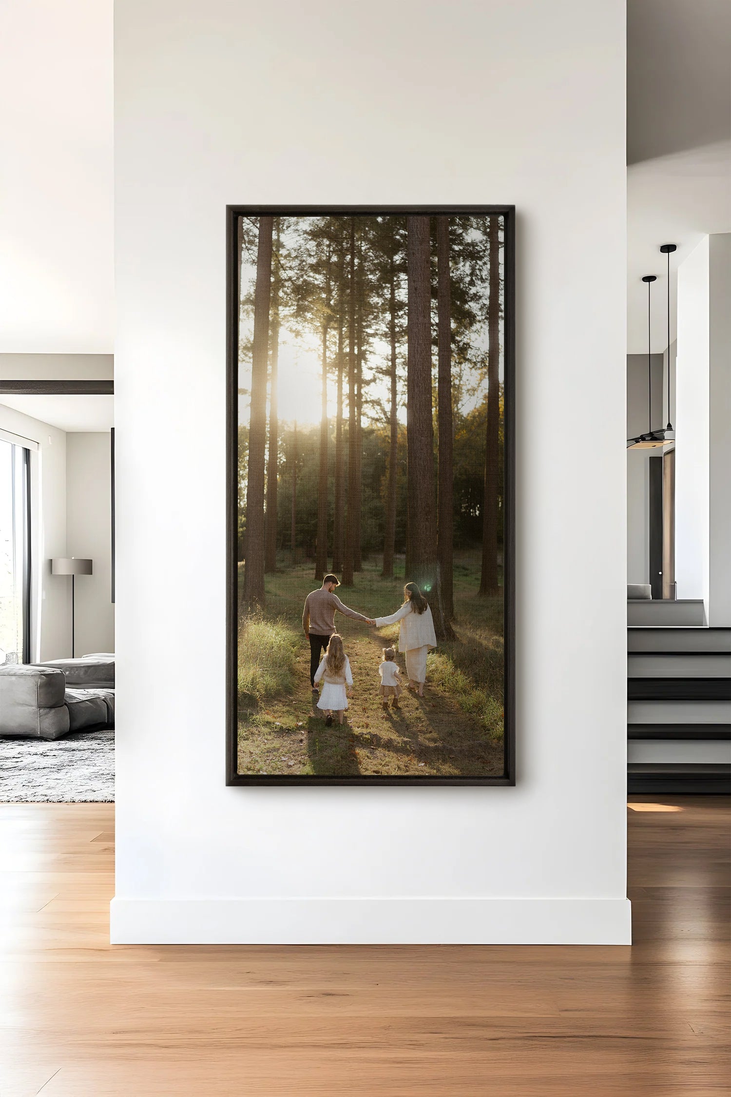 Toile étirée panoramique personnalisée