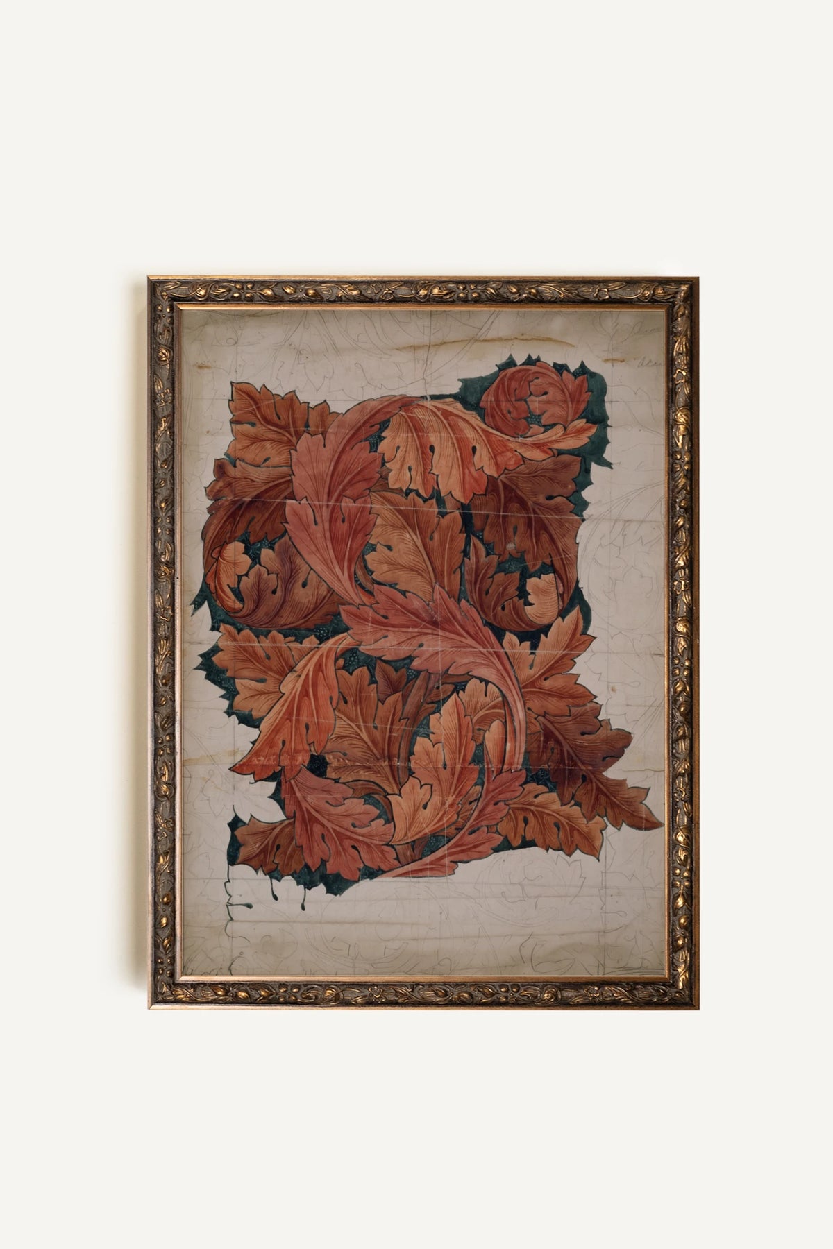 OLK_HLD_1, Artwork on rigid canvas, framed Vintage Bronze