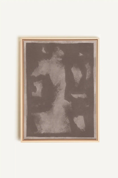 OMBRE MURALE, Artwork on stretched canvas, framed Natural Light