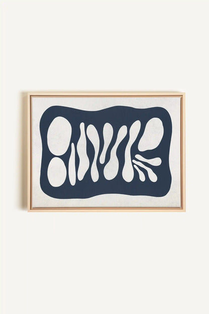 ONDE CRÉATIVE, Artwork on stretched canvas, framed Natural Light