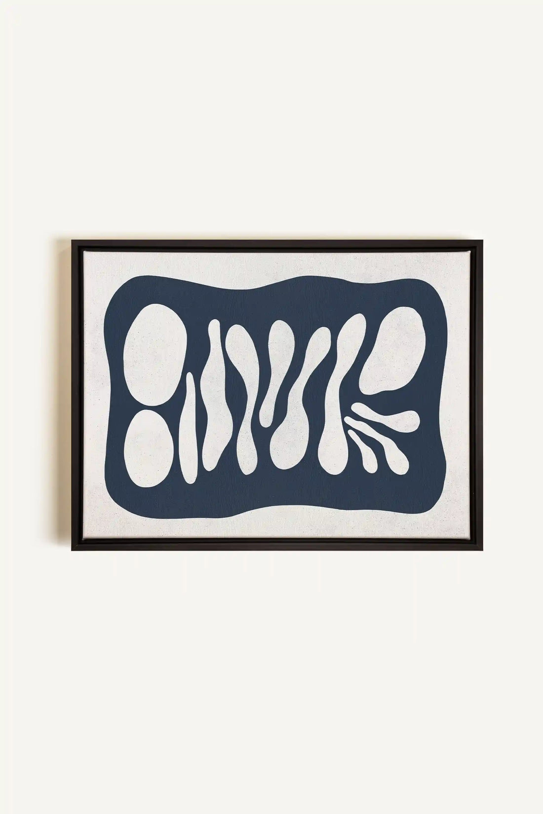 ONDE CRÉATIVE, Oeuvre sur toile étirée, encadré Noir