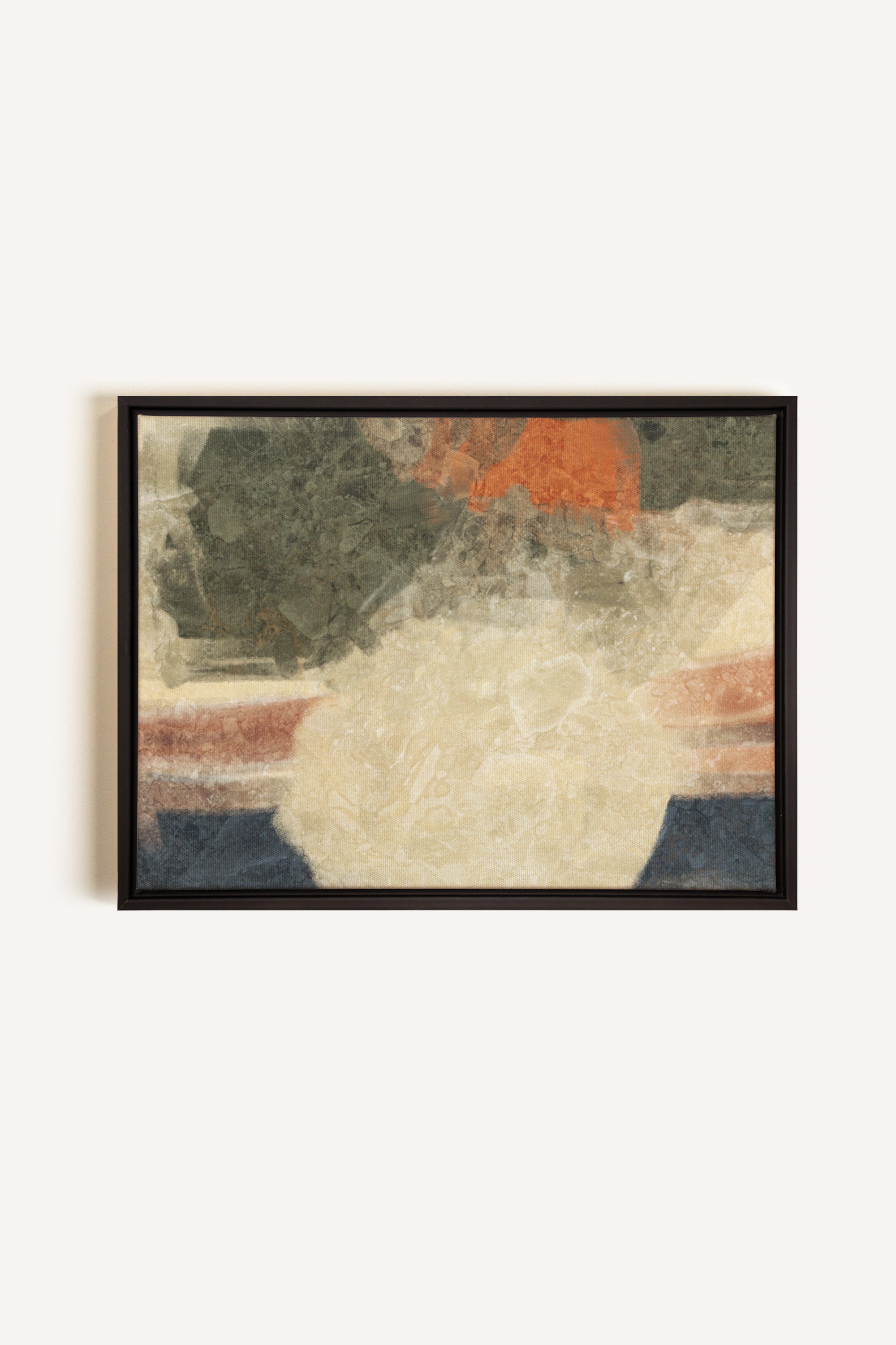 ORGANIQUE, Artwork on stretched canvas, framed in black