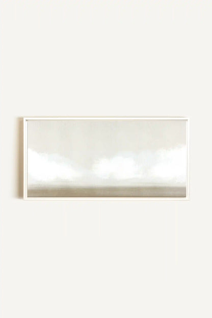 OPEN SKY, Oeuvre sur toile étirée, encadré Blanc