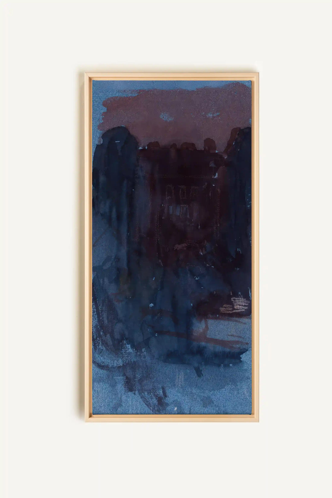 BURNT NIGHTFALL, Artwork on stretched canvas, framed Natural Light