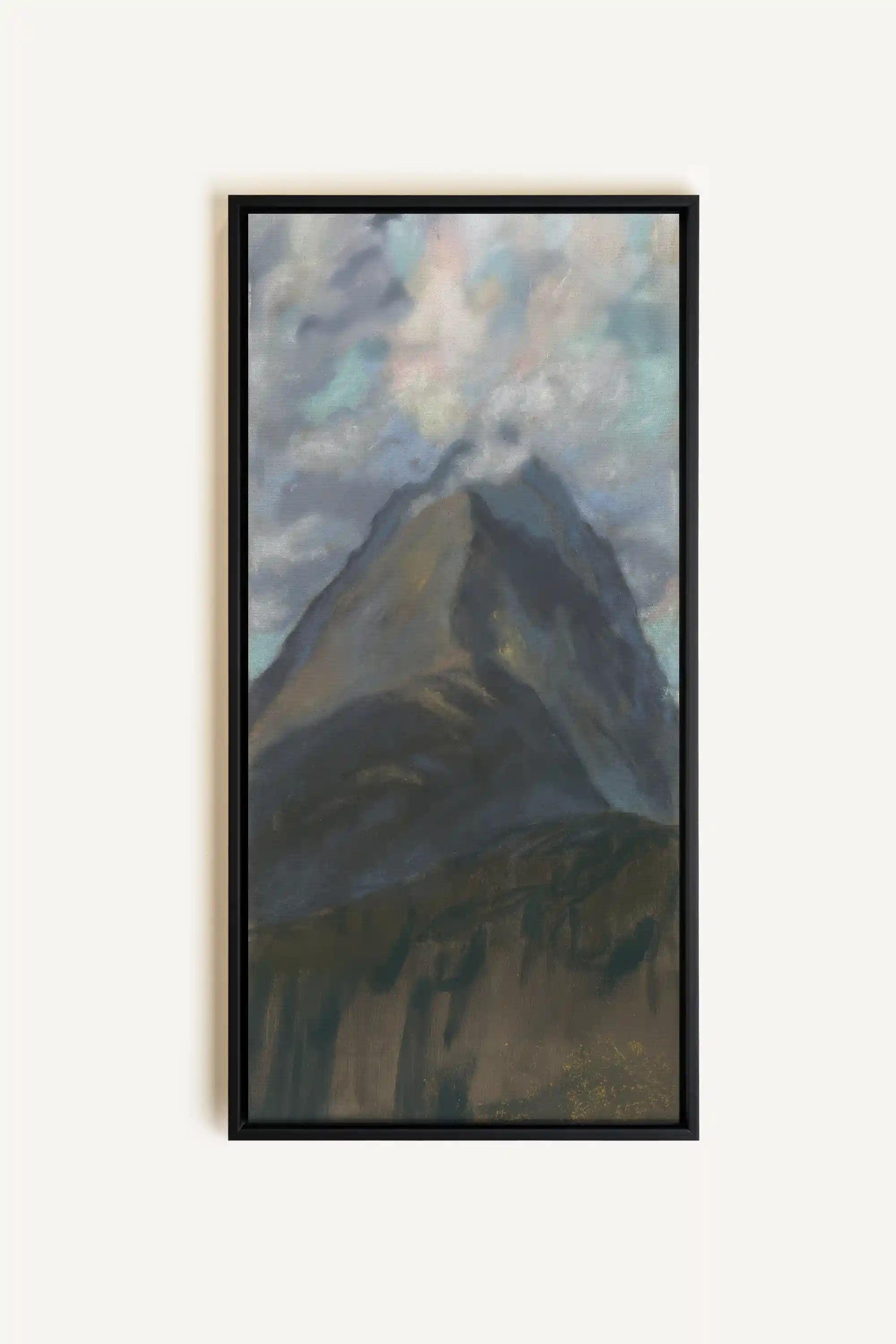 CLOUDED SPIRIT, Oeuvre sur toile étirée, encadré Noir