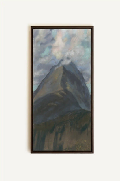 CLOUDED SPIRIT, Oeuvre sur toile étirée, encadré Brun Noyer