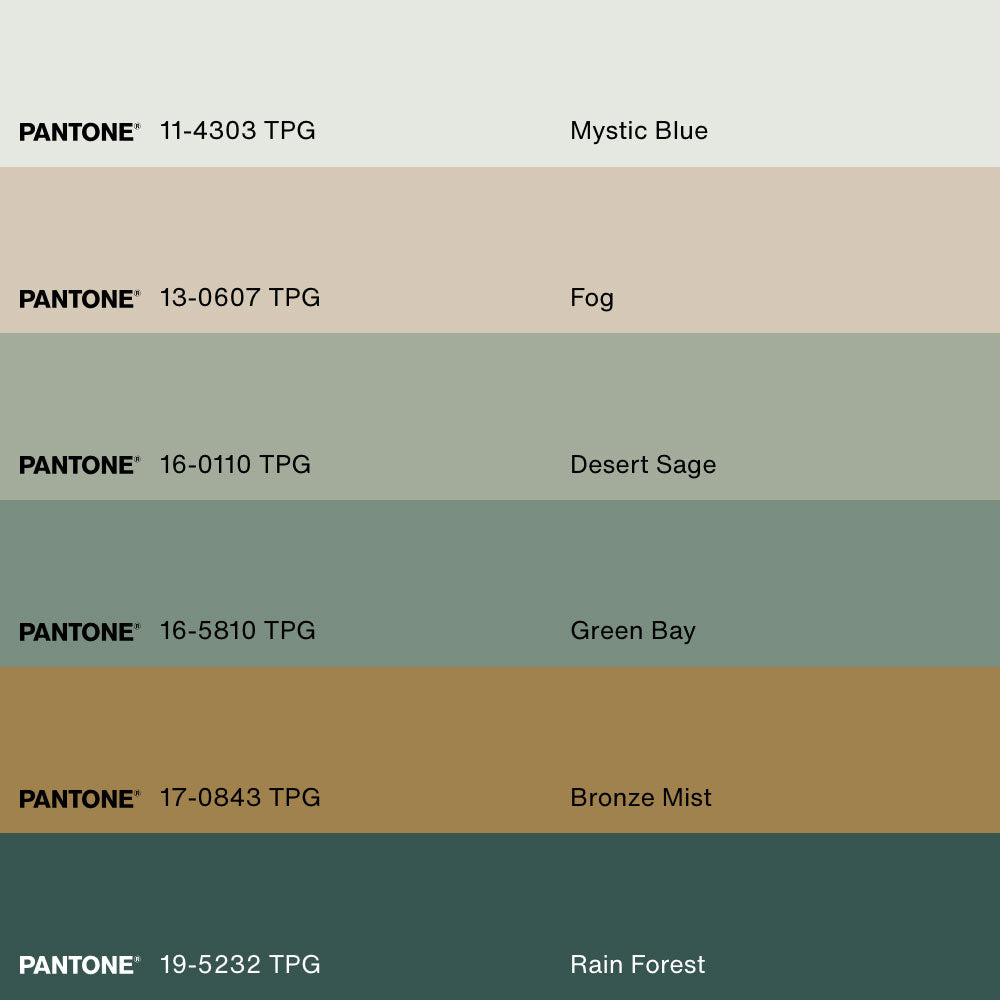 GREEN ELEGANCE TRIO, 3 Oeuvres sur toile étirée, encadré Naturel Clair