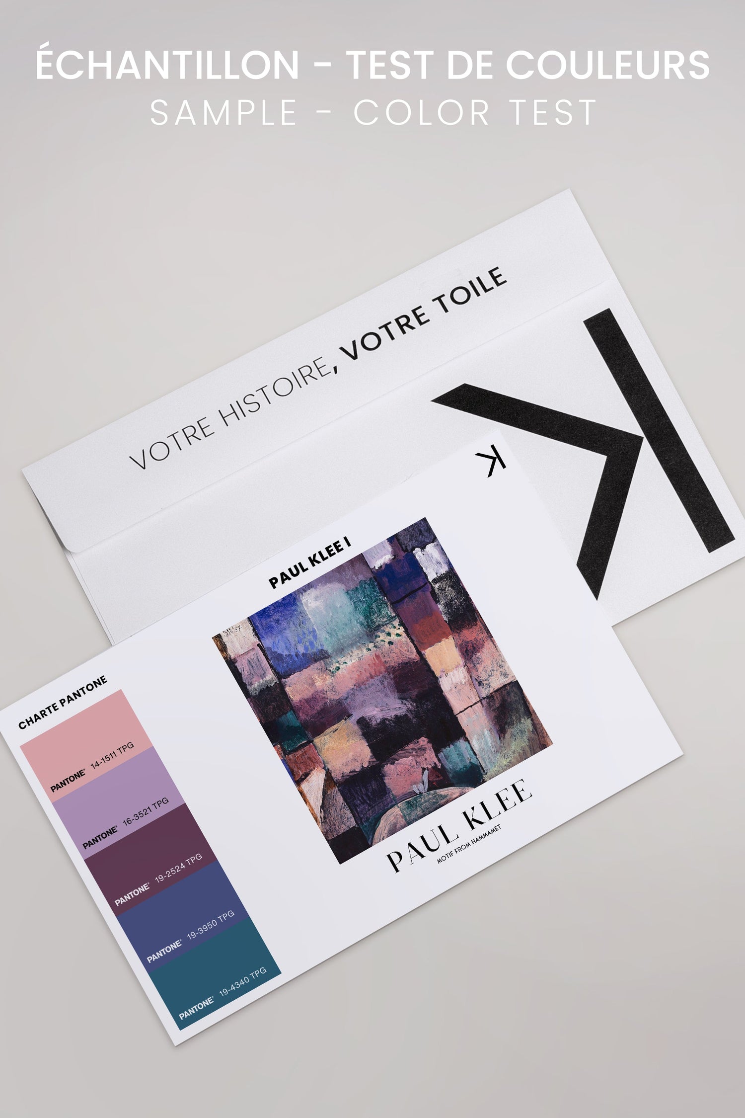 OLEKA CANVAS - PAUL KLEE I, Oeuvre sur toile étirée, encadré Brun Chêne