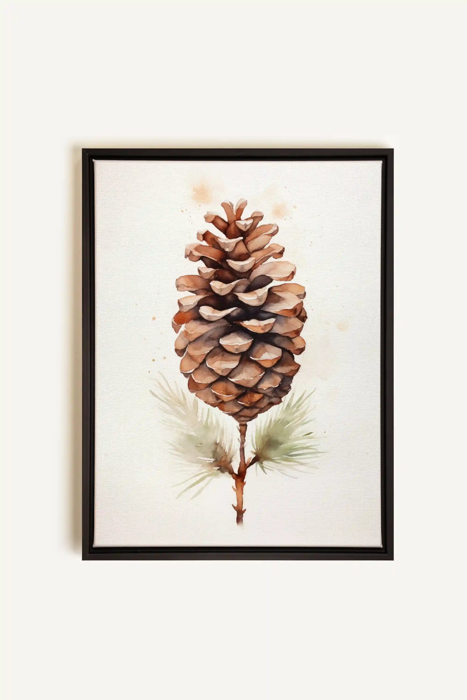 Pine haven, Oeuvre sur toile étirée, encadré Noir