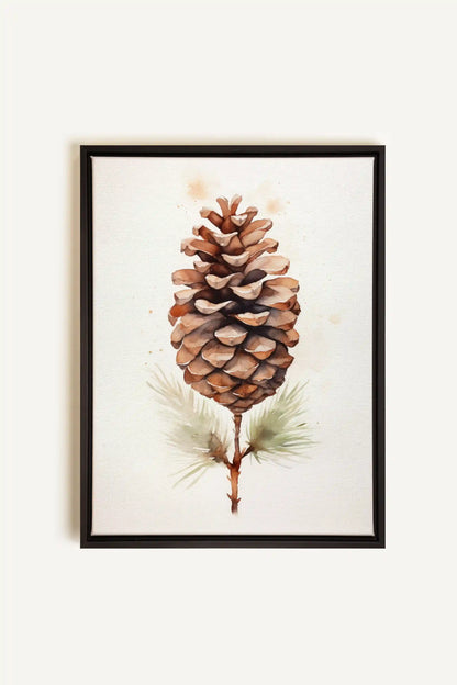 Pine haven, Oeuvre sur toile étirée, encadré Noir