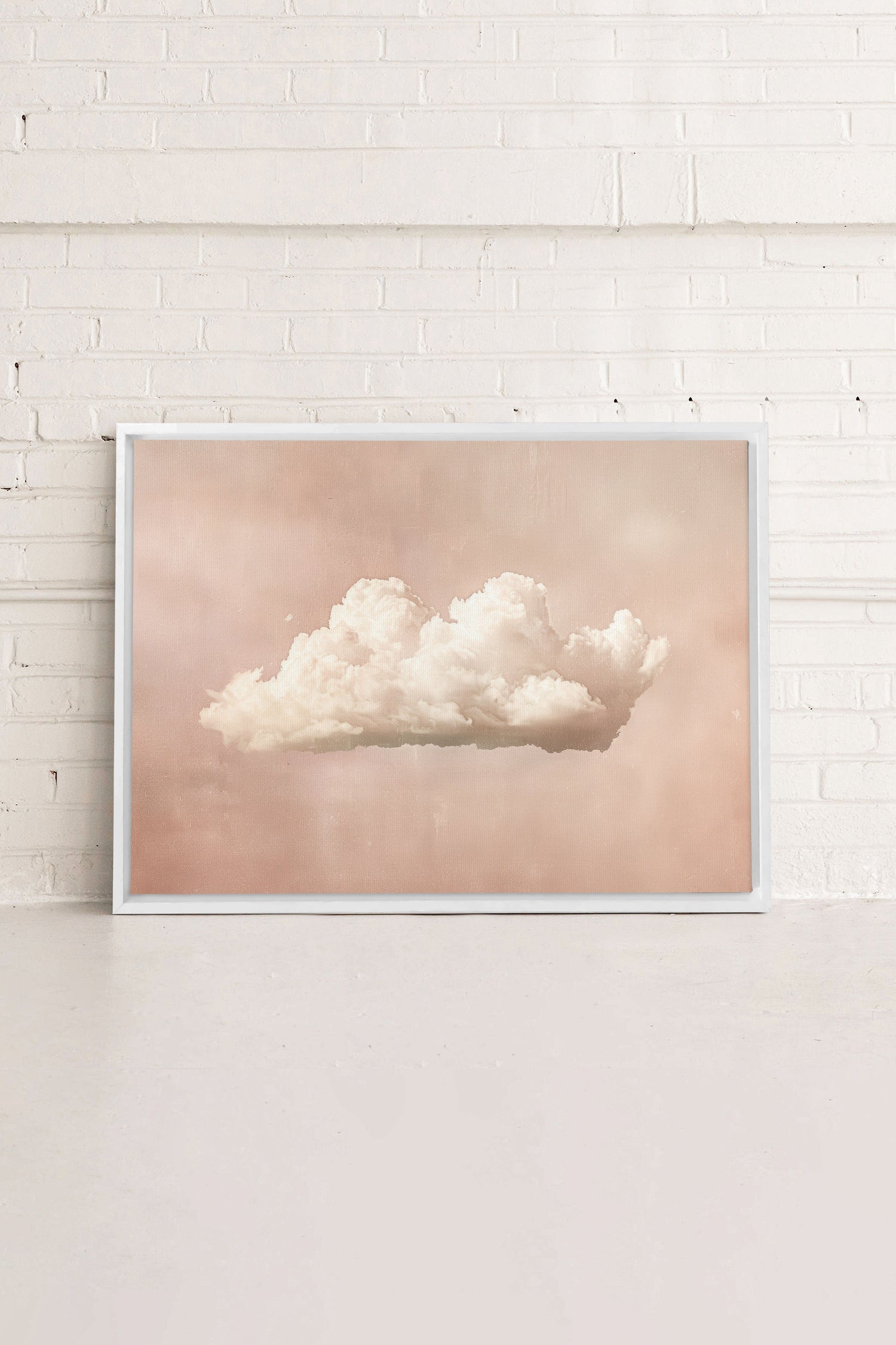 OLEKA CANVAS - PINK DREAM, Oeuvre sur toile étirée, encadré Blanc