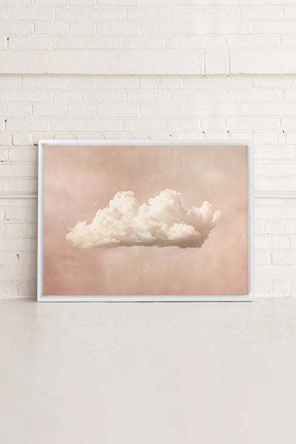 OLEKA CANVAS - PINK DREAM, Oeuvre sur toile étirée, encadré Blanc