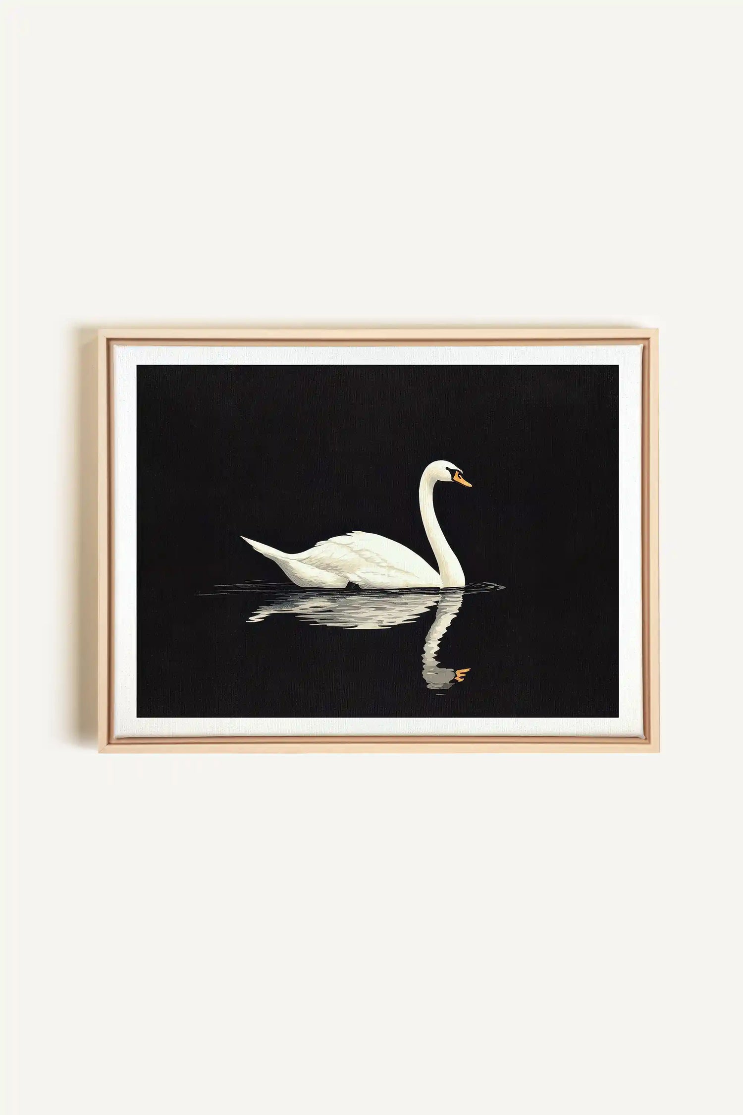 POÉSIE DU SILENCE, Artwork on stretched canvas, framed Natural Light