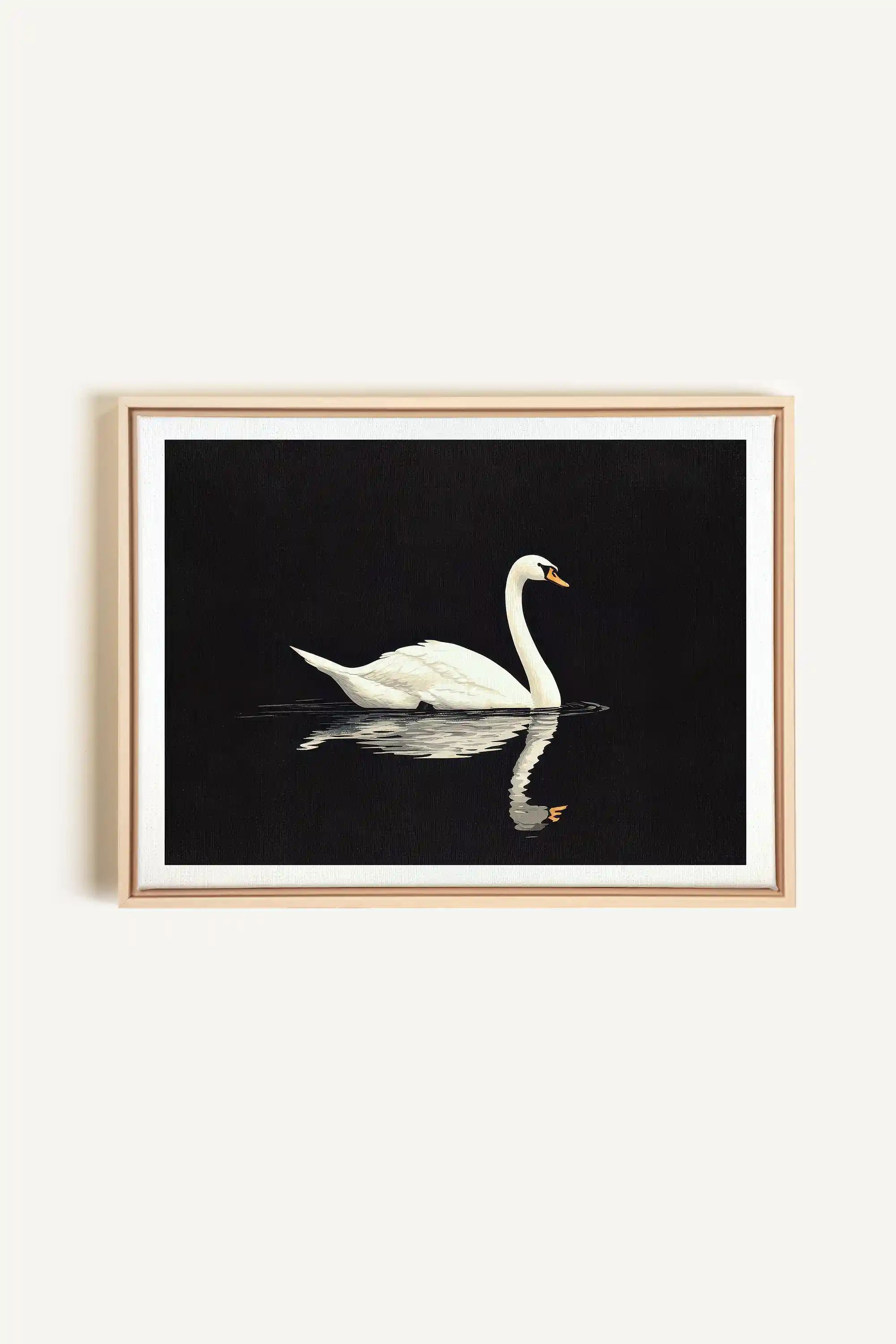 POÉSIE DU SILENCE, Artwork on stretched canvas, framed Natural Light