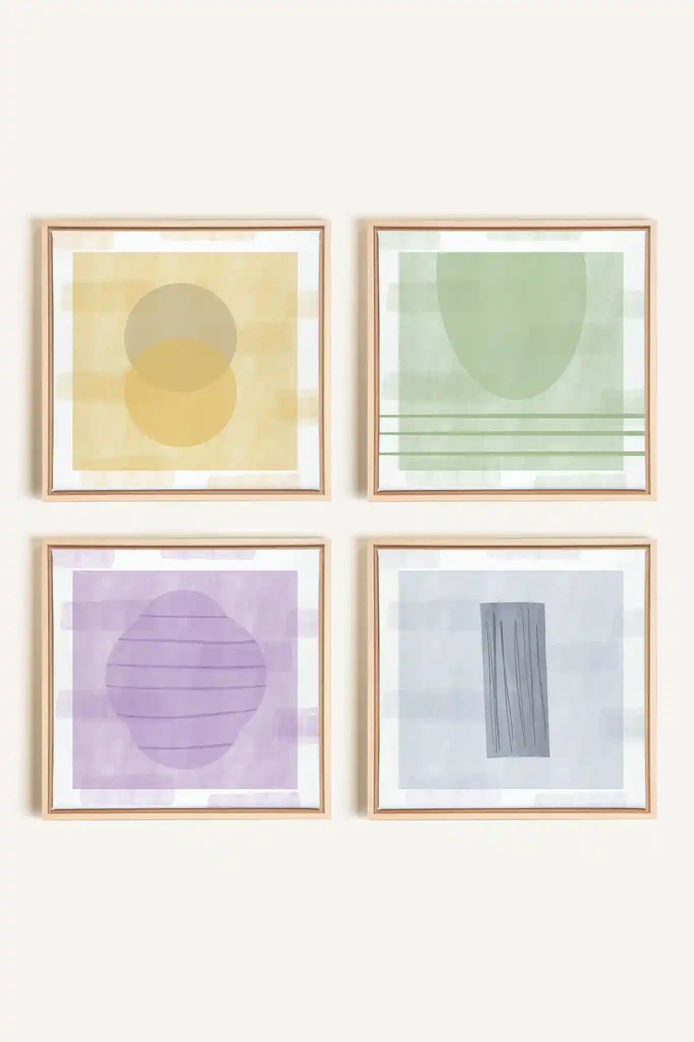 QUATUOR PASTEL,Ensemble (4+), encadré Naturel Clair