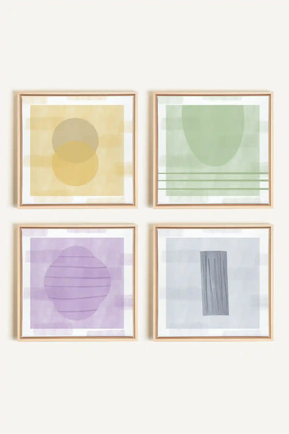 QUATUOR PASTEL,Ensemble (4+), encadré Naturel Clair