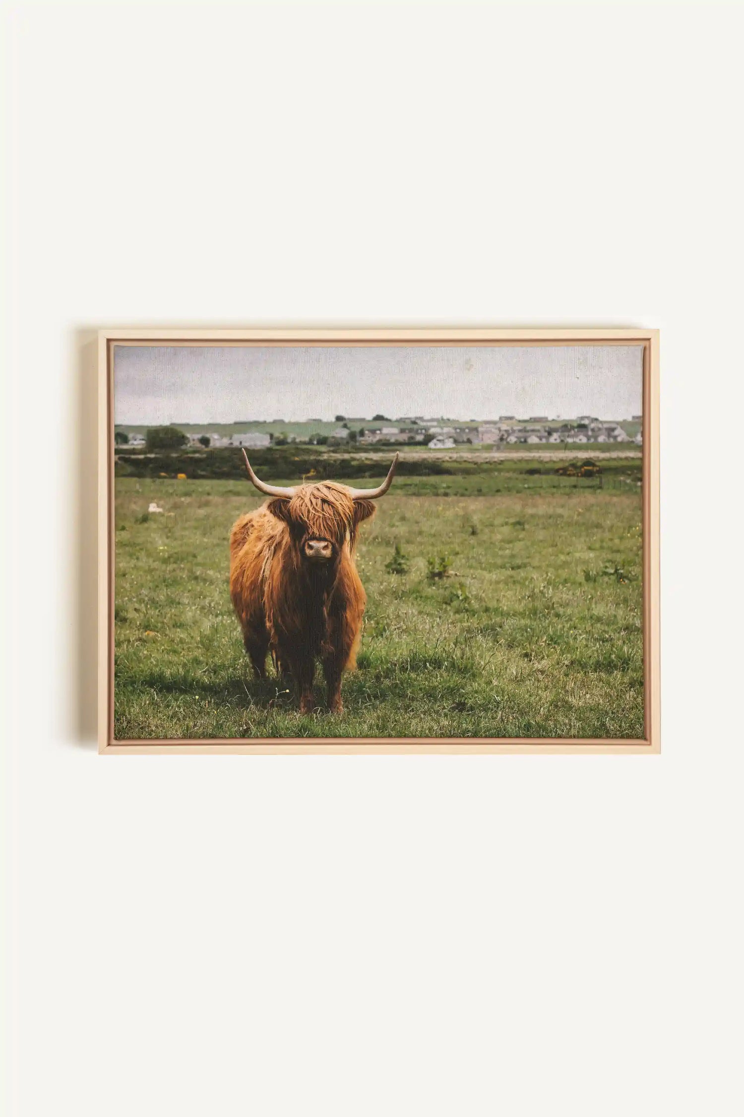 RUSTIC LEGEND, Artwork on stretched canvas, framed Natural Light