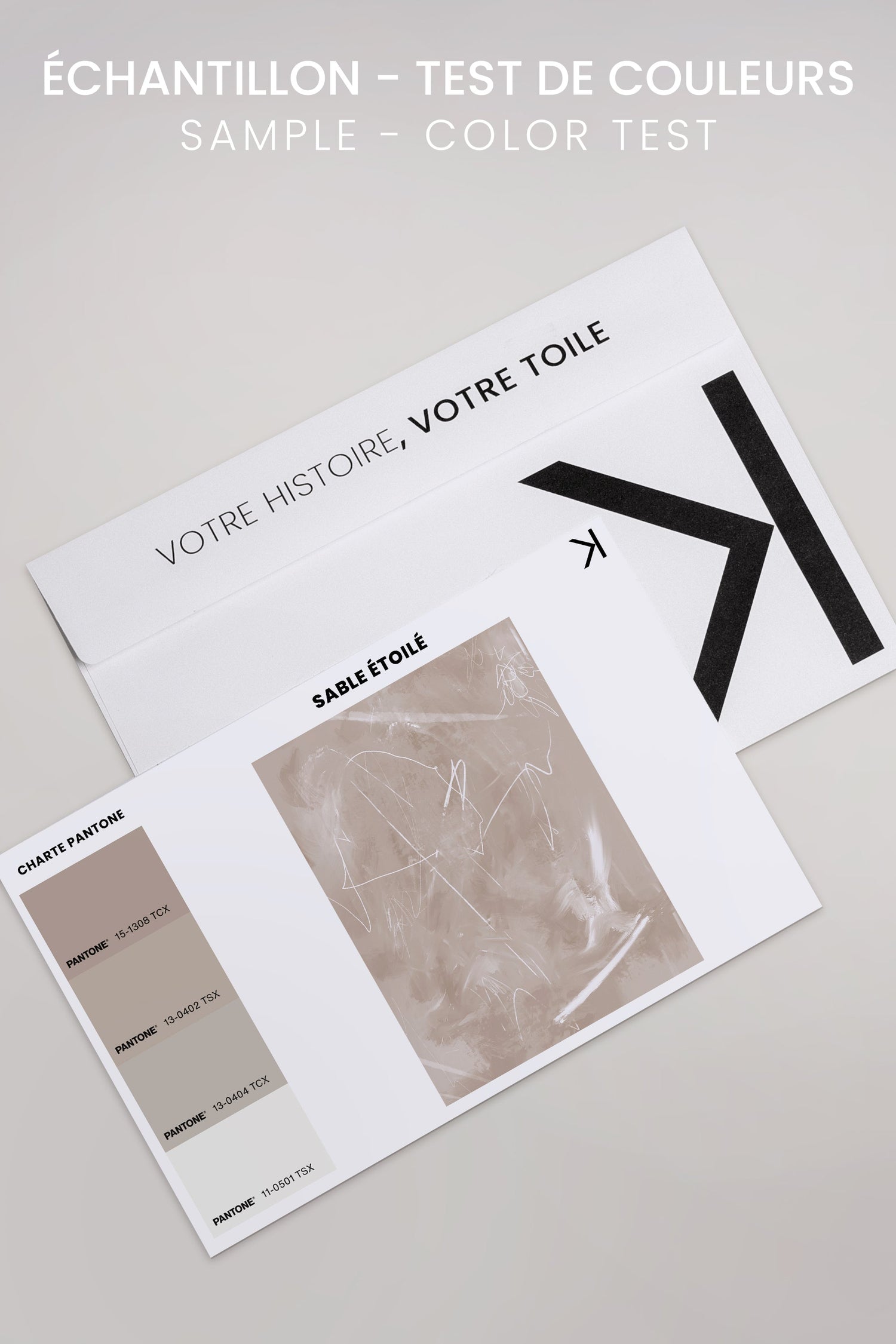 OLEKA CANVAS - SABLE ÉTOILÉ, Oeuvre sur toile étirée, encadré Brun Chêne