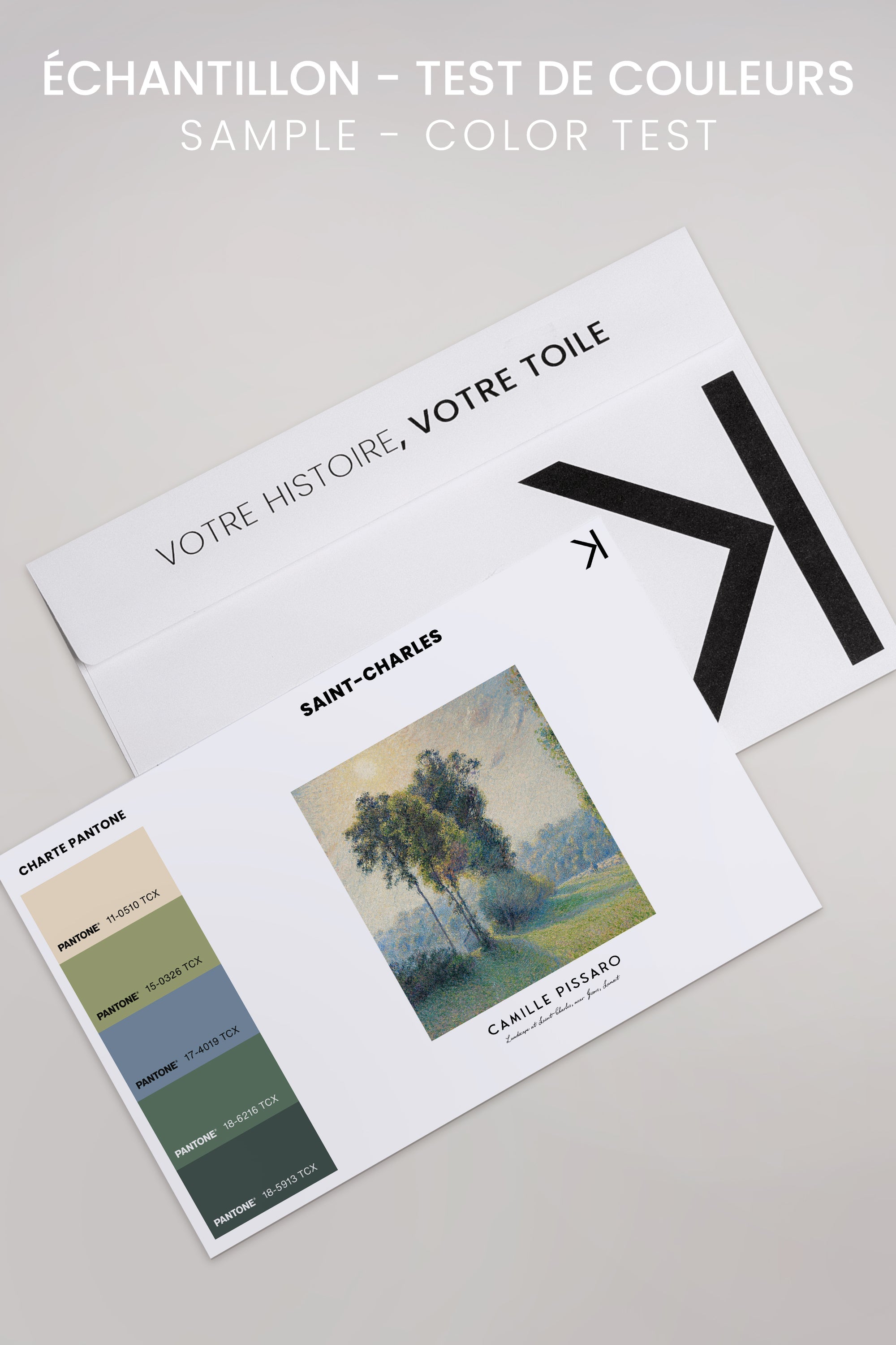 OLEKA CANVAS - SAINT-CHARLES, Oeuvre sur toile étirée, encadré Noir