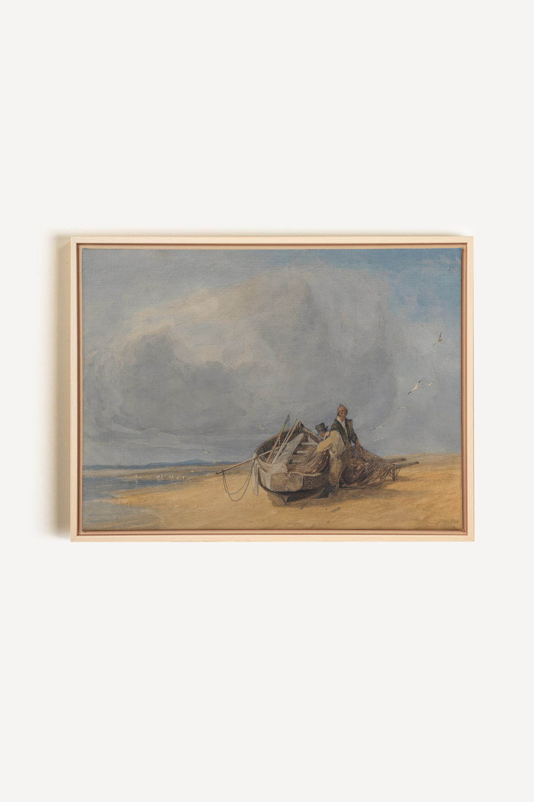 SALT AND SKY, Oeuvre sur toile étirée, encadré Naturel Clair