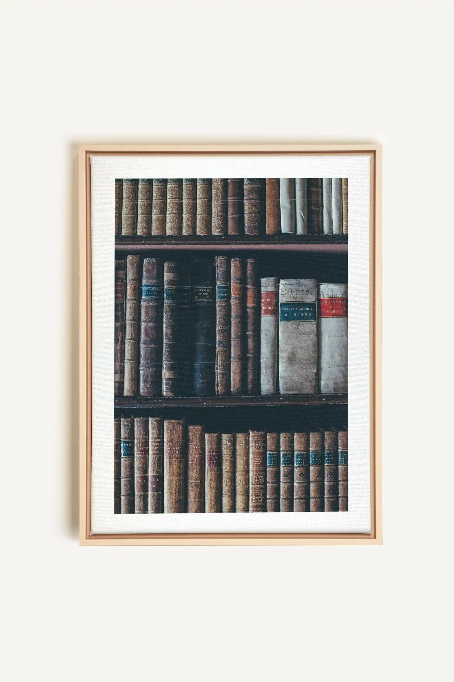 SAVOIR OCCULTE, Oeuvre sur toile étirée, encadré Naturel Clair