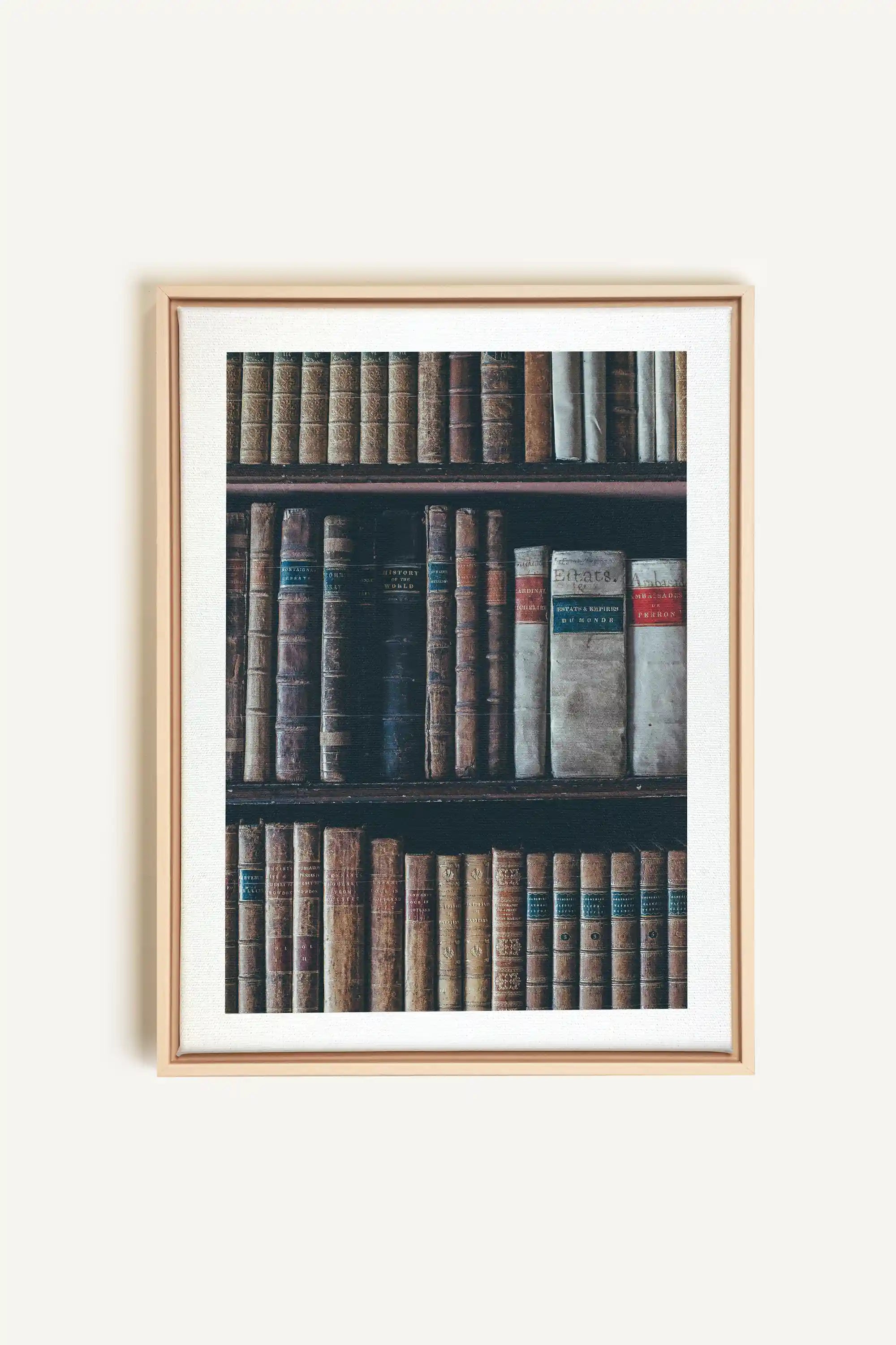 SAVOIR OCCULTE, Oeuvre sur toile étirée, encadré Naturel Clair